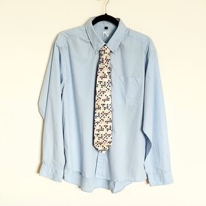 NWOT Dress Shirt Size L (41/42) Blue Long …